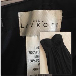 Bill Levkoff Strapless Black Dress Style #775